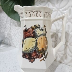 BENNINGTON SQUARE Vintage Porcelain Pitcher - 1970'S ERA